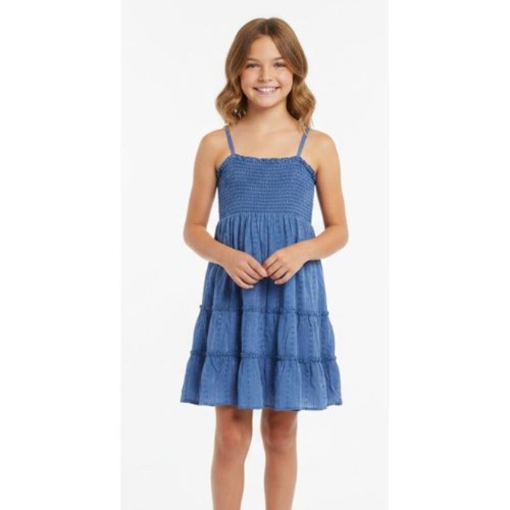 Old Navy Kids Children Blue Sleeveles Dress Sparkly Large